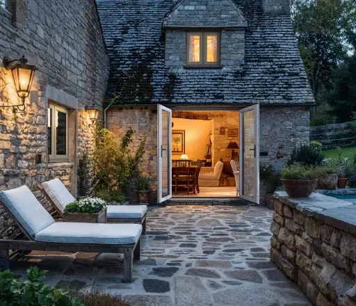 OMNIA Rear Heritage House Doors Open